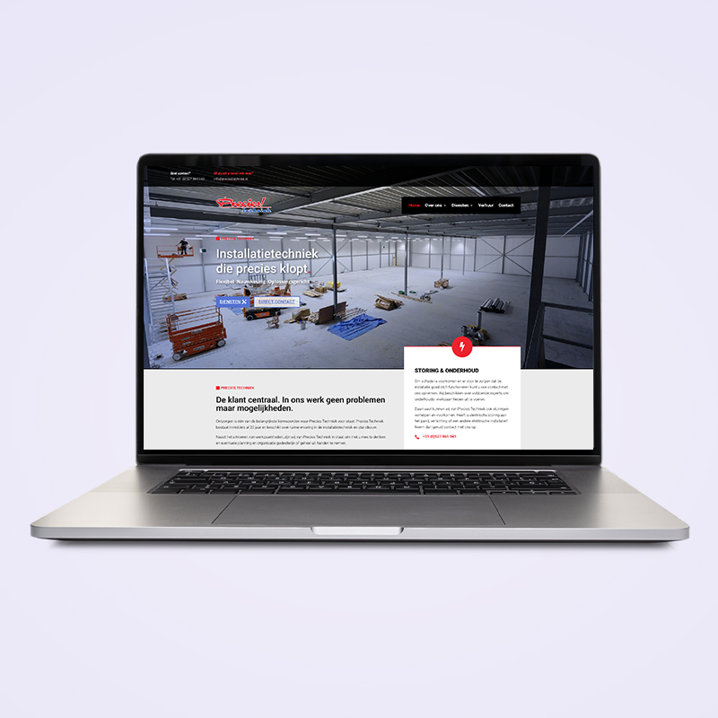 Website Precies Techniek Emmeloord