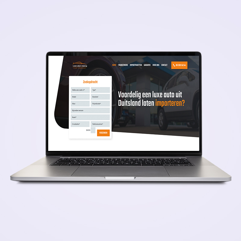 Webdesign Van den Berg Car Company