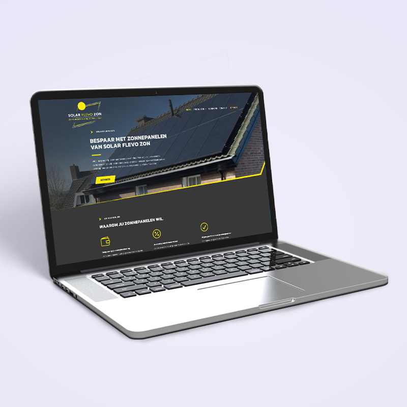 Webdesign – Solar Flevo Zon