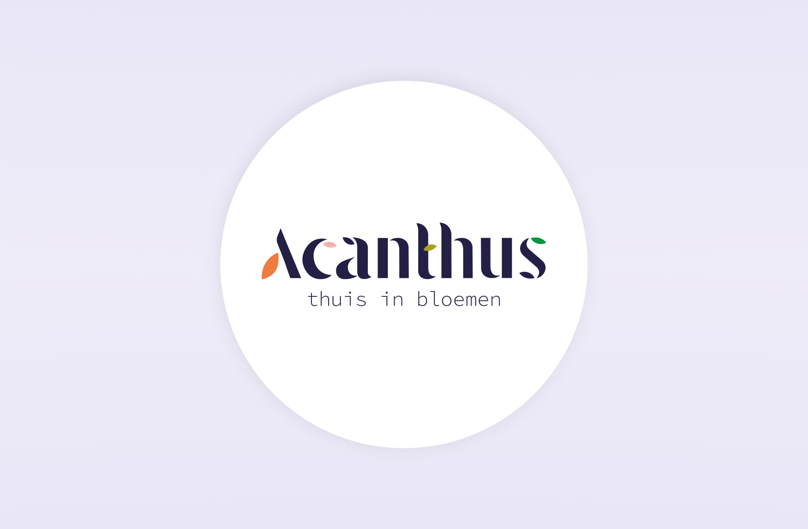 Logo ontwerp bloemist Acanthus: Creatief en speels