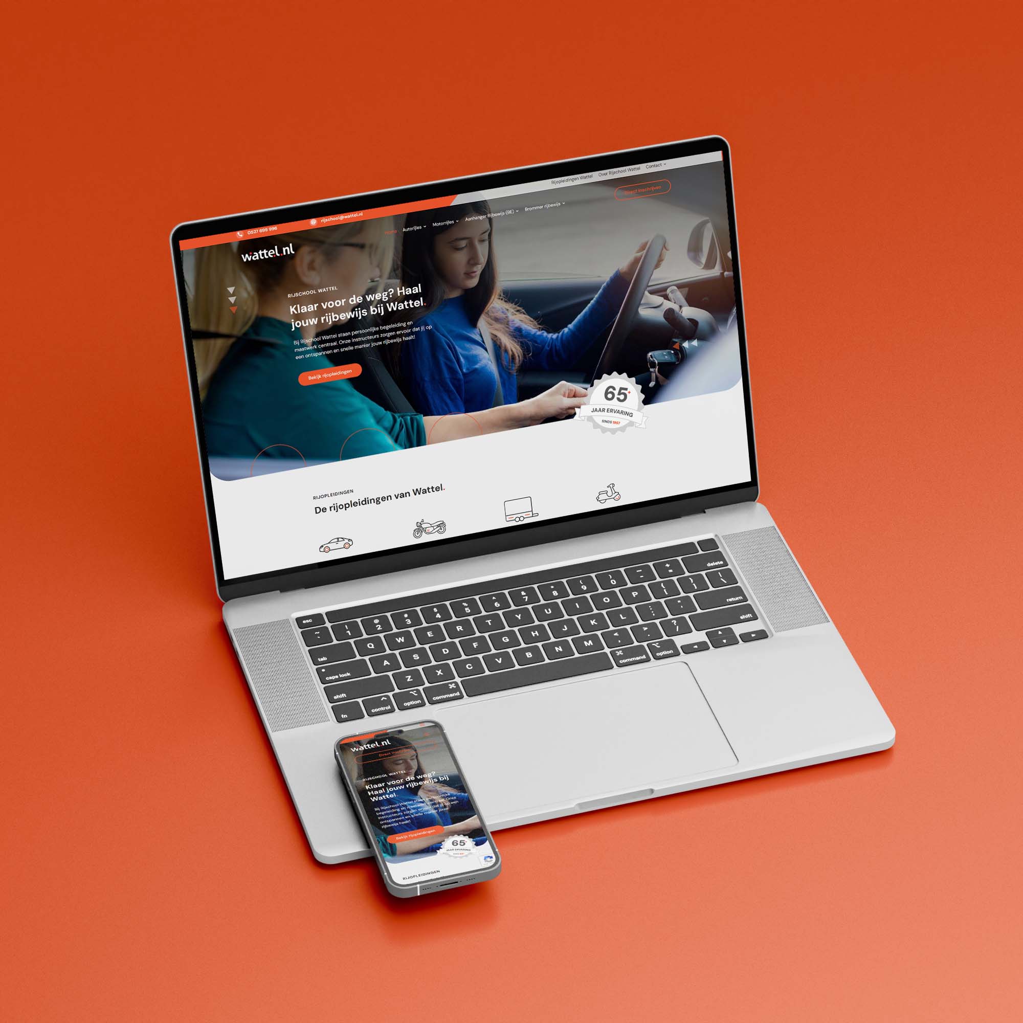 Webdesign Autorijschool Wattel
