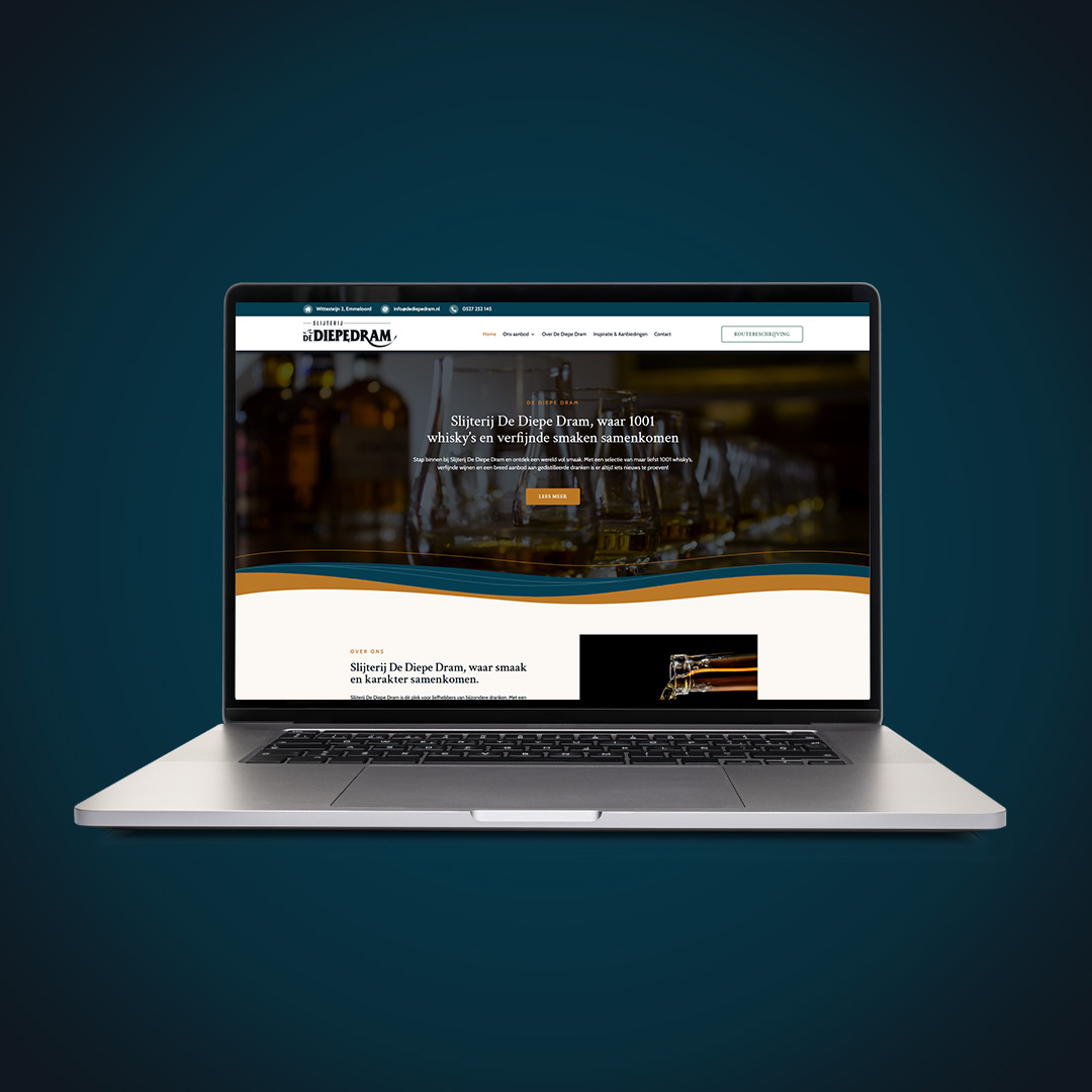 Webdesign Slijterij De Diepe Dram