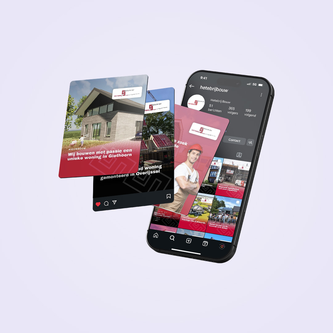 Social media Hetebrij Bouw