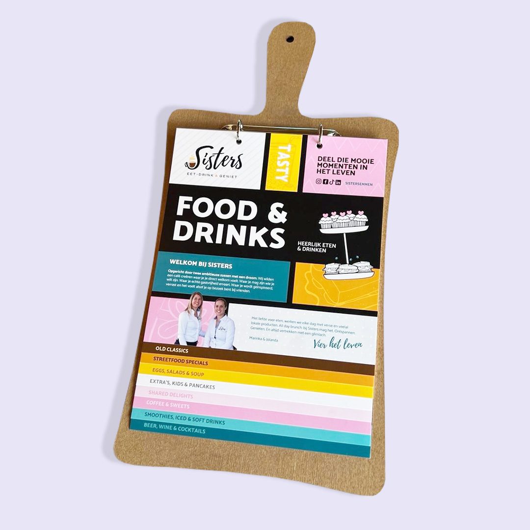 Menukaart Sisters